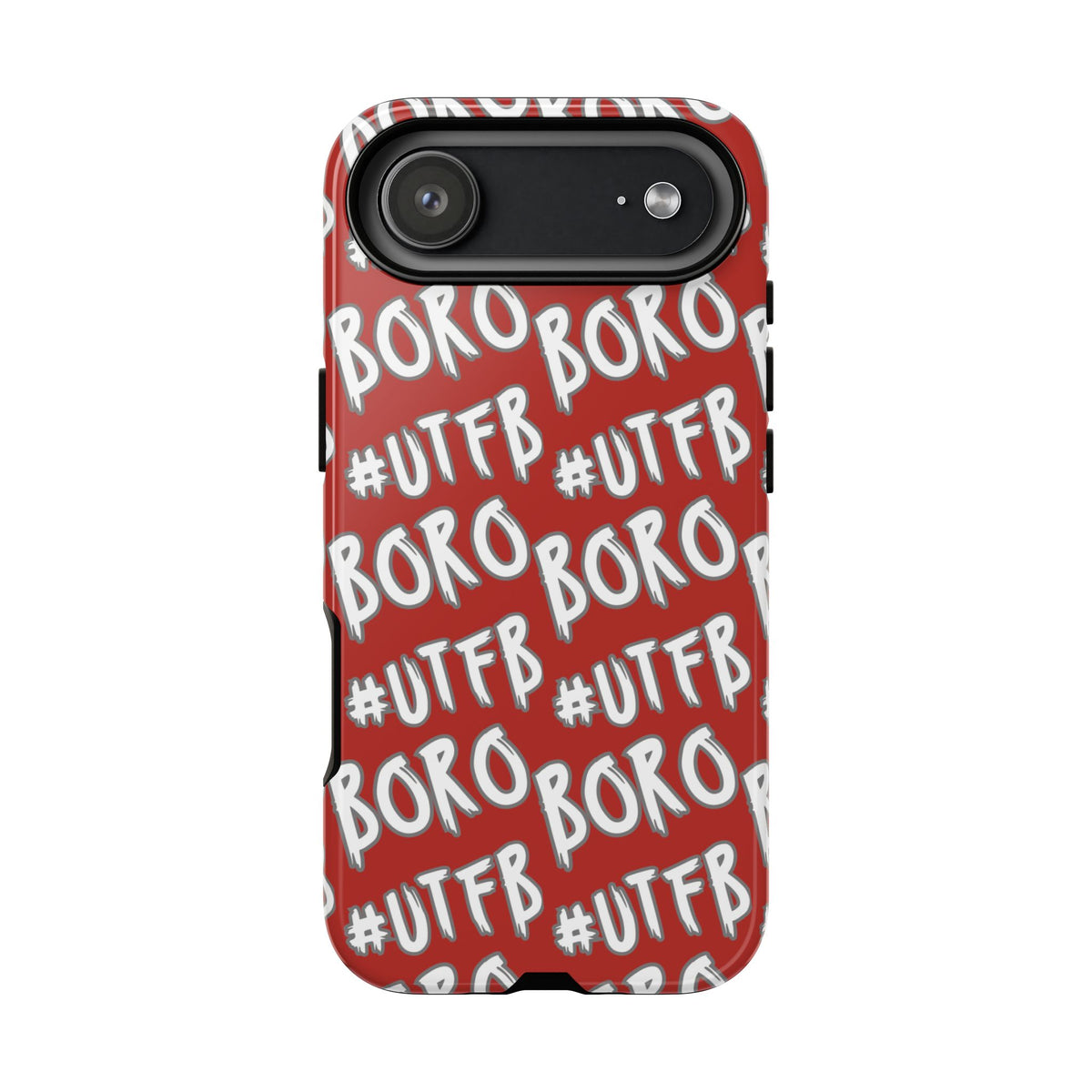 Phone Case — Red #UTFB BORO Pattern Protective Case