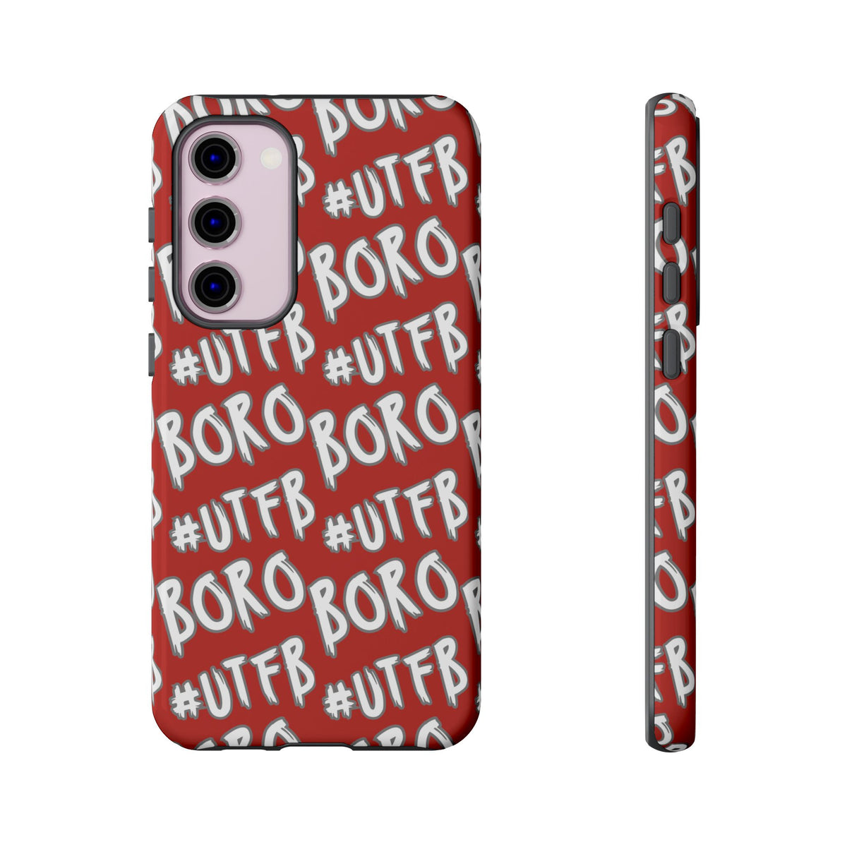 Phone Case — Red #UTFB BORO Pattern Protective Case