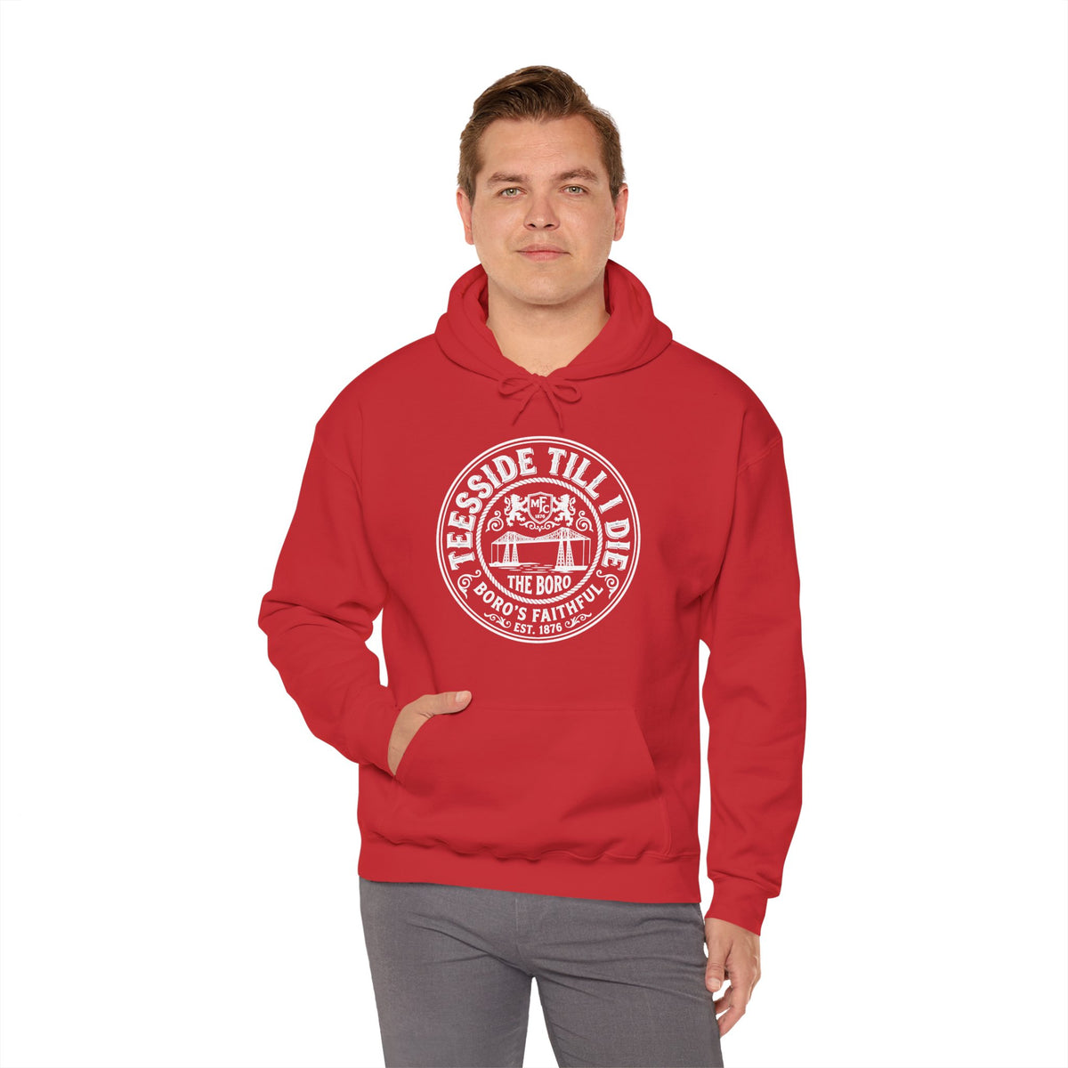 Riverside Till I Die - Boro Fan Hoodie 'front print'
