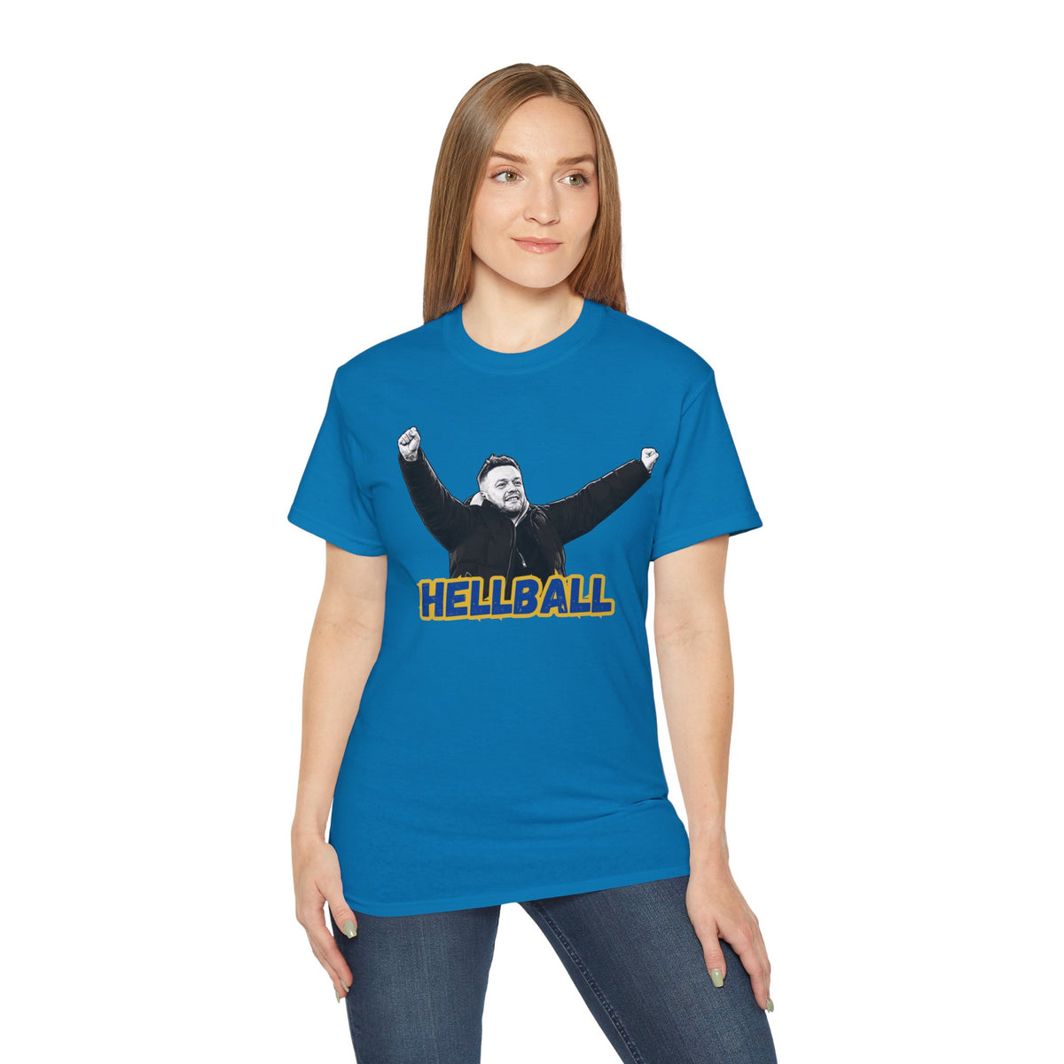 Hellball T‑Shirt — Retro Gaffer Graphic Tee, in Kim we trust