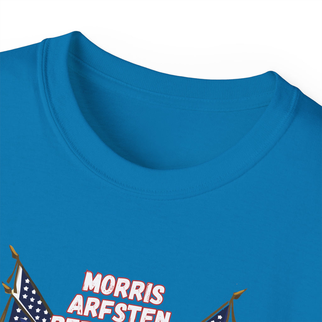 American Flag Graphic Cotton T-Shirt - Morris, Arfsten and Berhalter - Patriotic 'Middlesbros' Tee