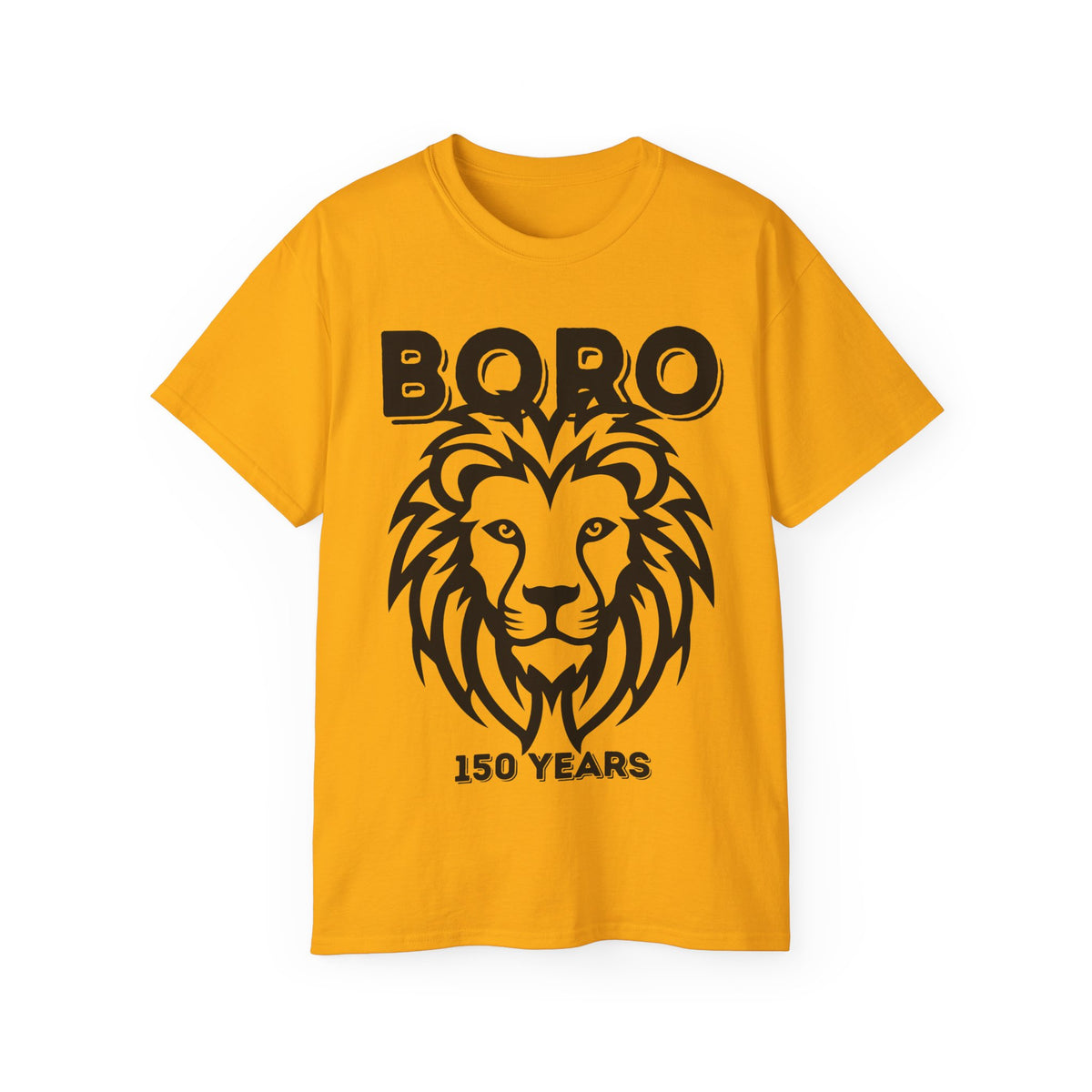 LARGE Black/Red Lion Mascot Tee – BORO 150 Years Commemorative T-Shirt