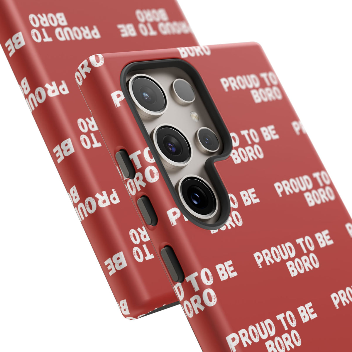 "PROUD TO BE BORO" Phone Case — Red Pattern Tough Case