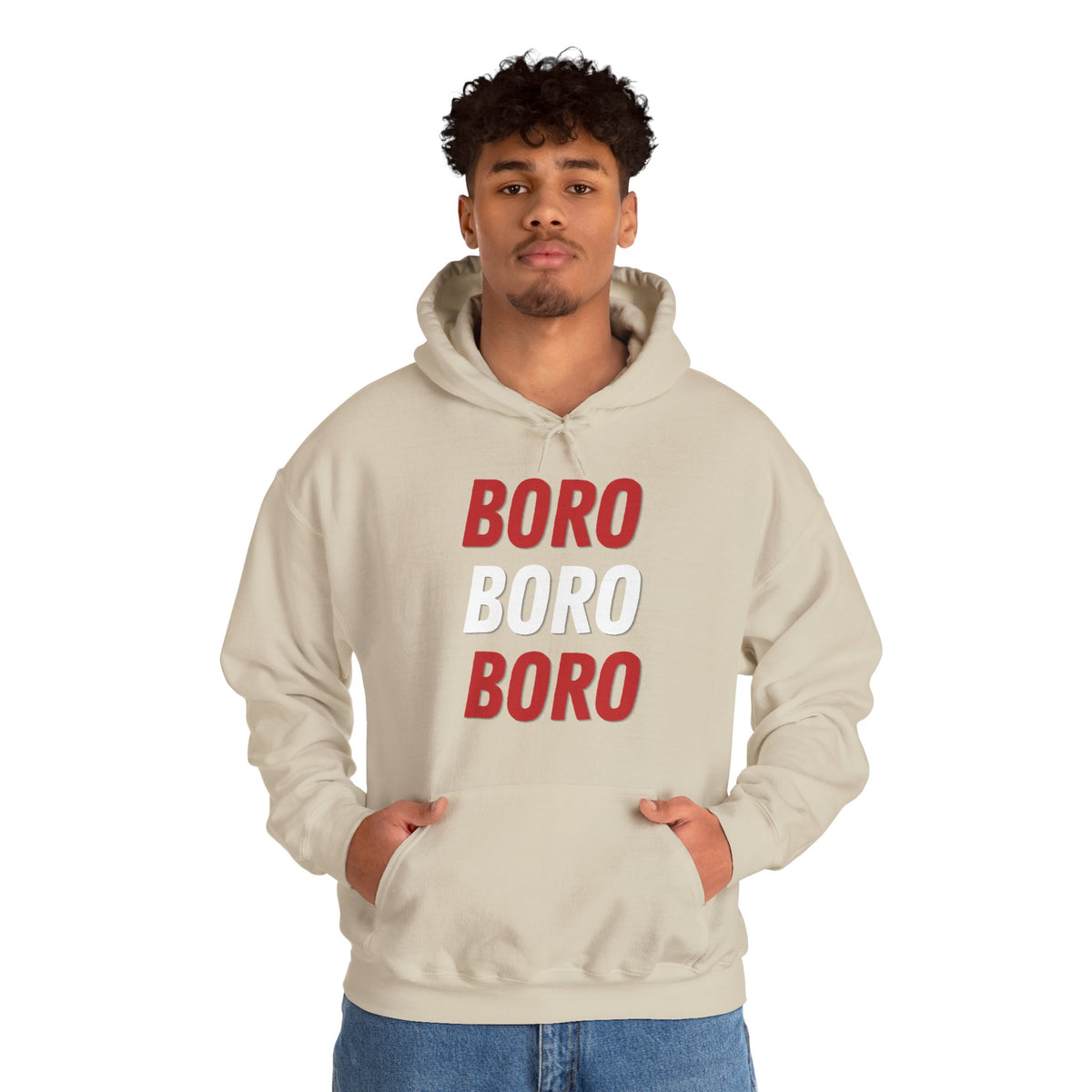 BORO Chant Hoodie 'front print' only.