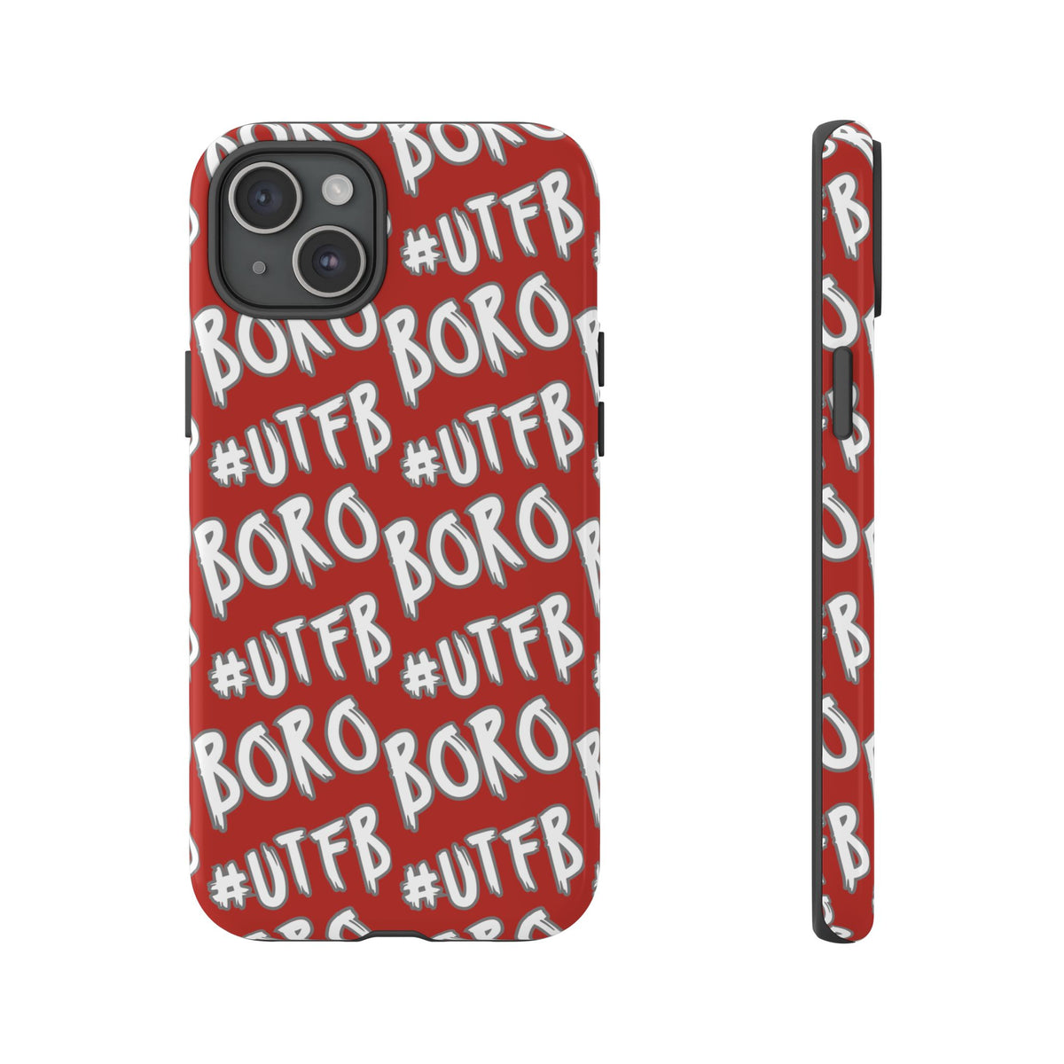 Phone Case — Red #UTFB BORO Pattern Protective Case