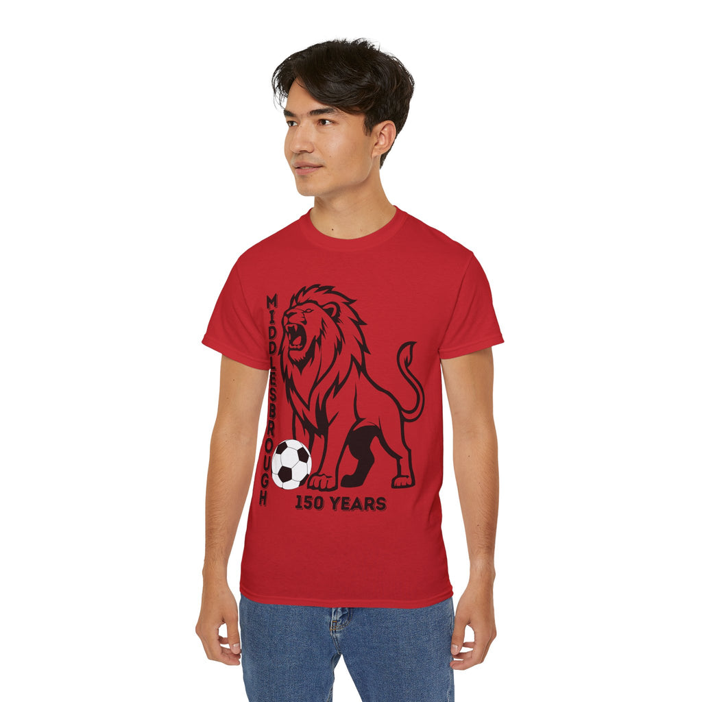 Black/Red Middlesbrough 150 Years Lion Football T-Shirt
