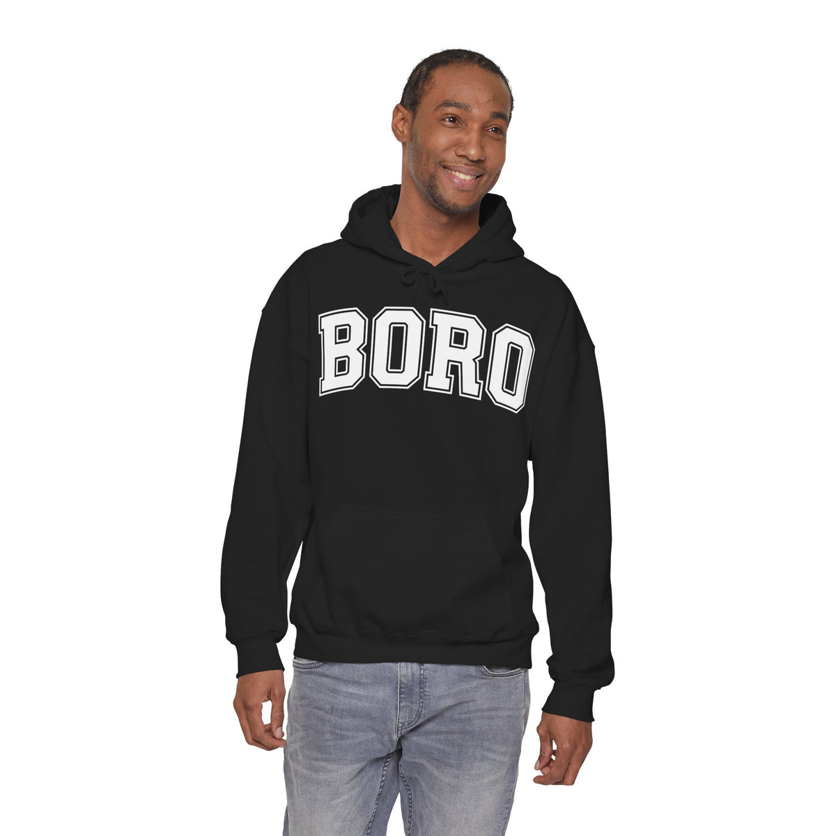 Uni BORO Style Hoodie 'front print' only.