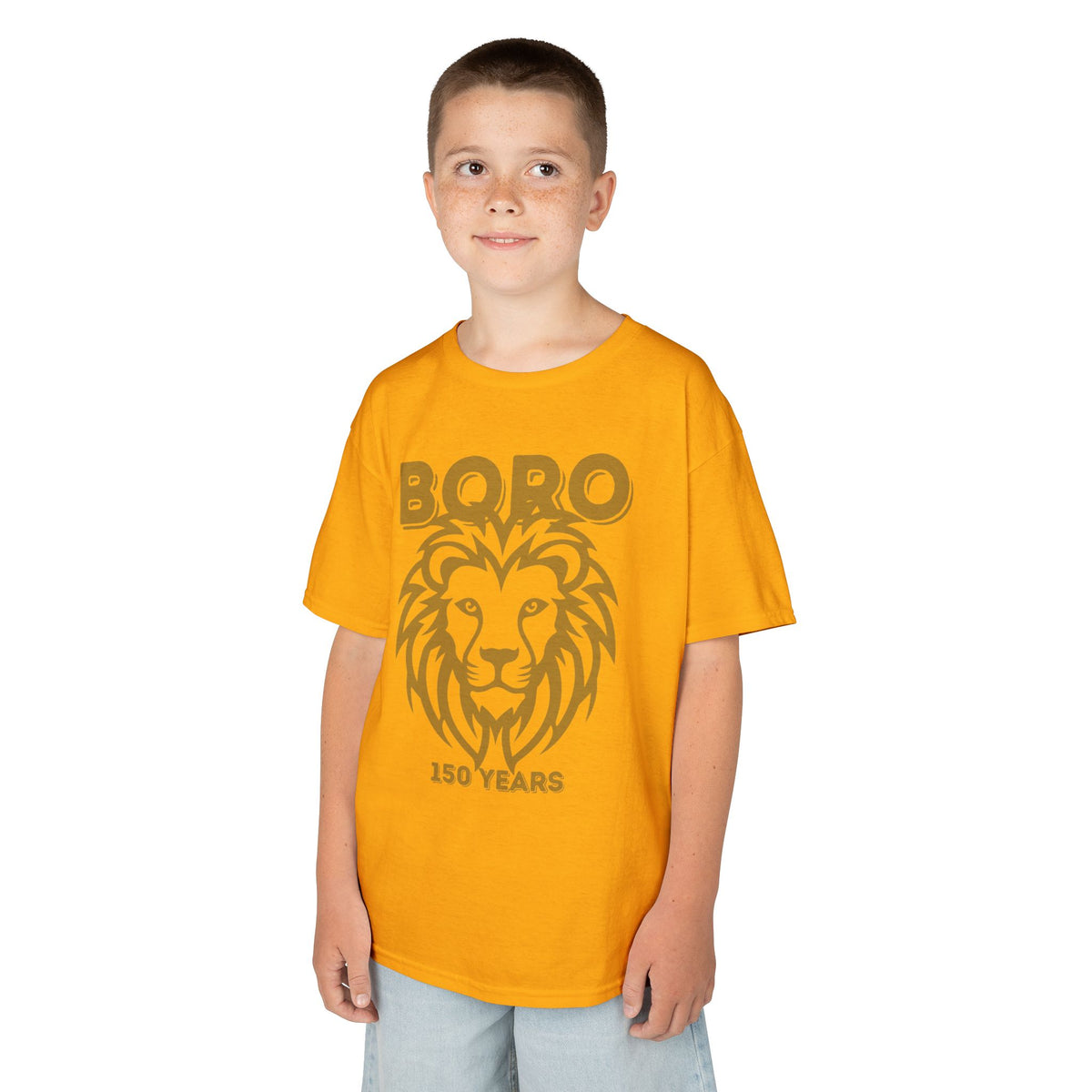 Kids Lion Graphic Tee — "Boro 150 Years" Anniversary Shirt