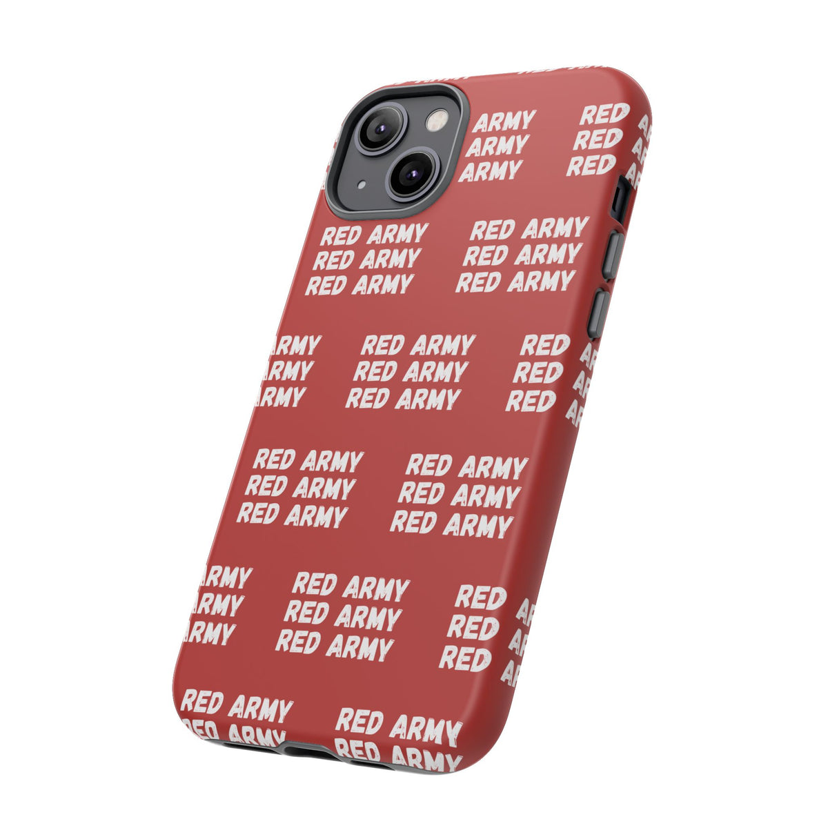 "RED ARMY RED ARMY RED ARMY" Phone Case — Red Pattern Tough Case