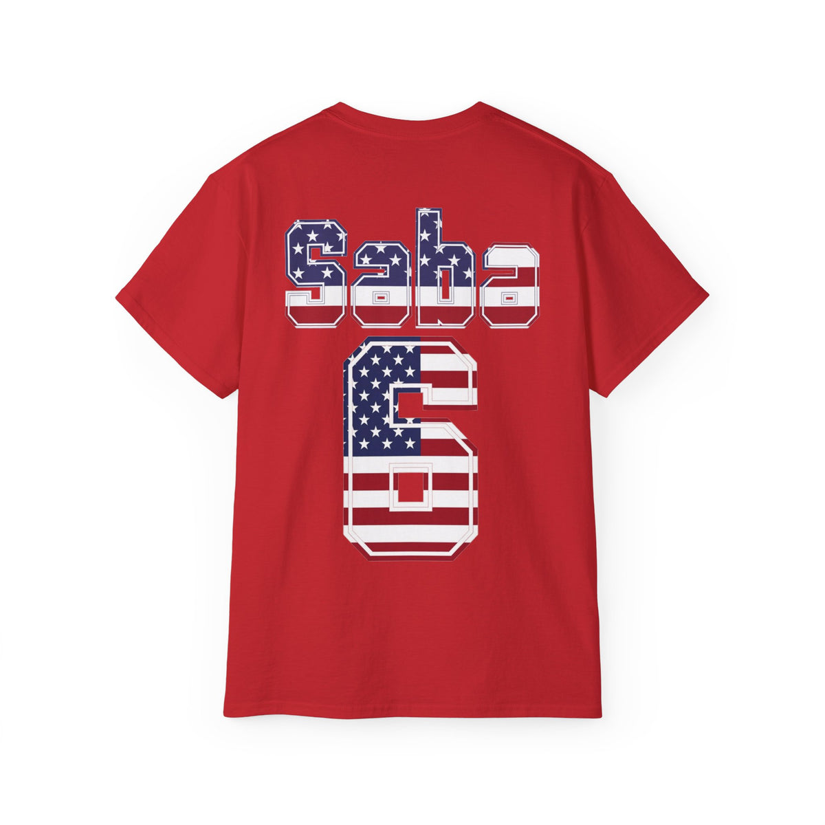 Sabastian Berhalter Number 6 USA Flag Shirt for the BORO 'back print only'