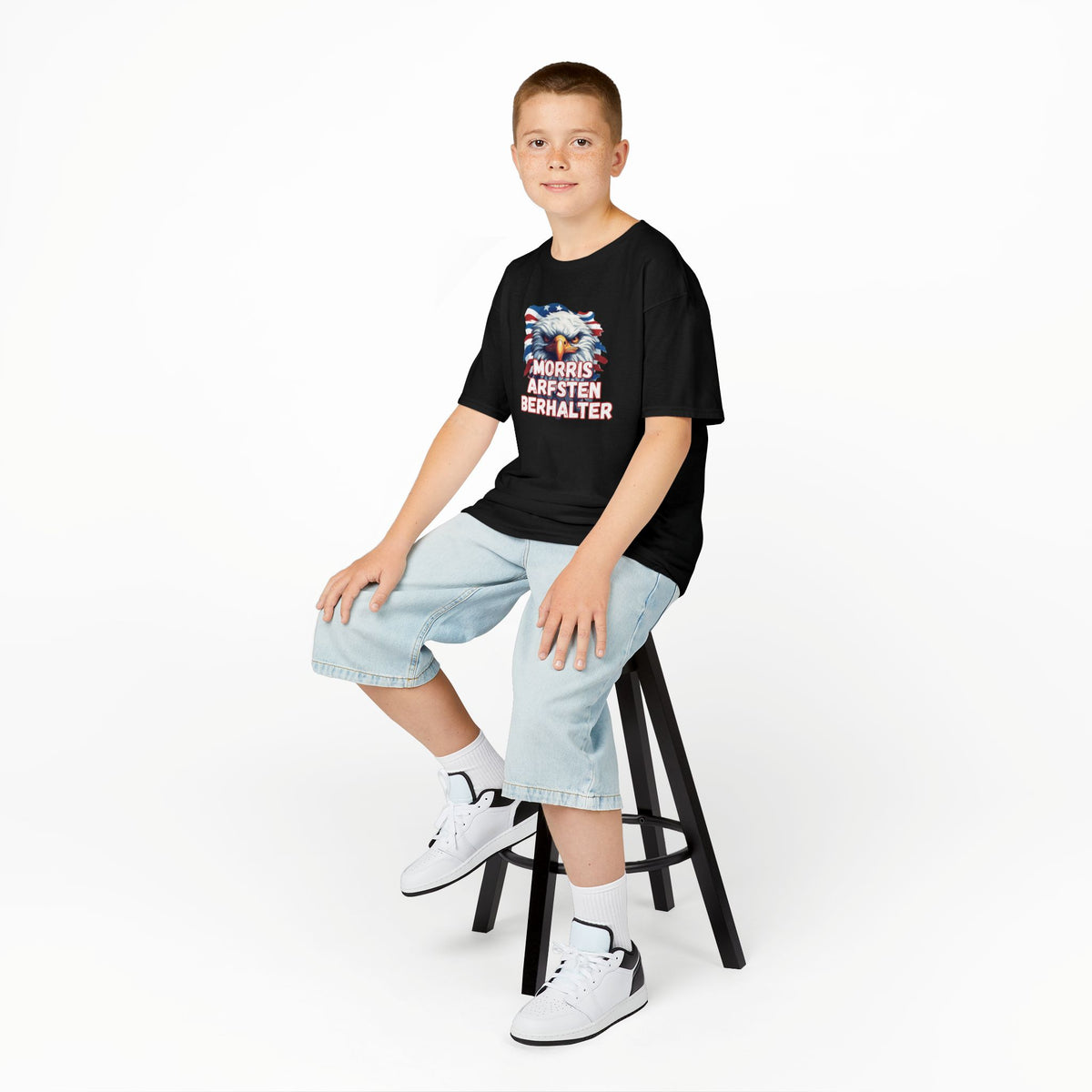 Kids Tee — Patriotic Eagle "Morris Arfsten Berhalter" BORO Graphic