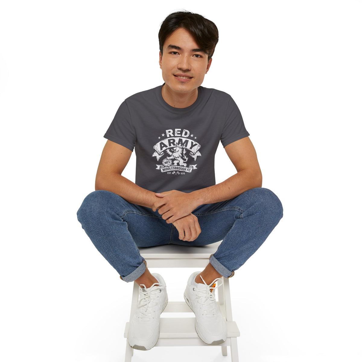 Red Army Middlesbrough FC Lion Shirt — BORO Fan Tee