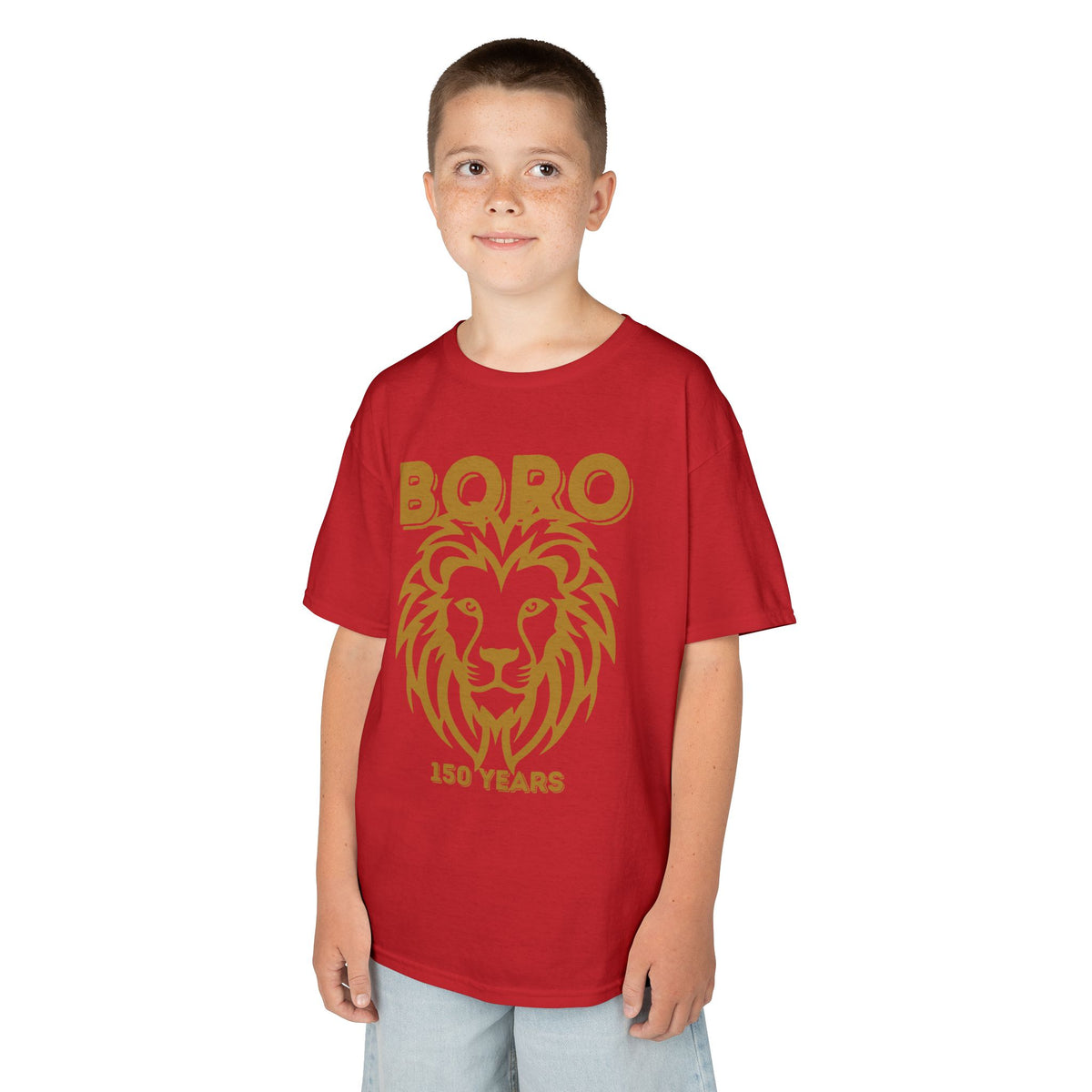 Kids Lion Graphic Tee — "Boro 150 Years" Anniversary Shirt