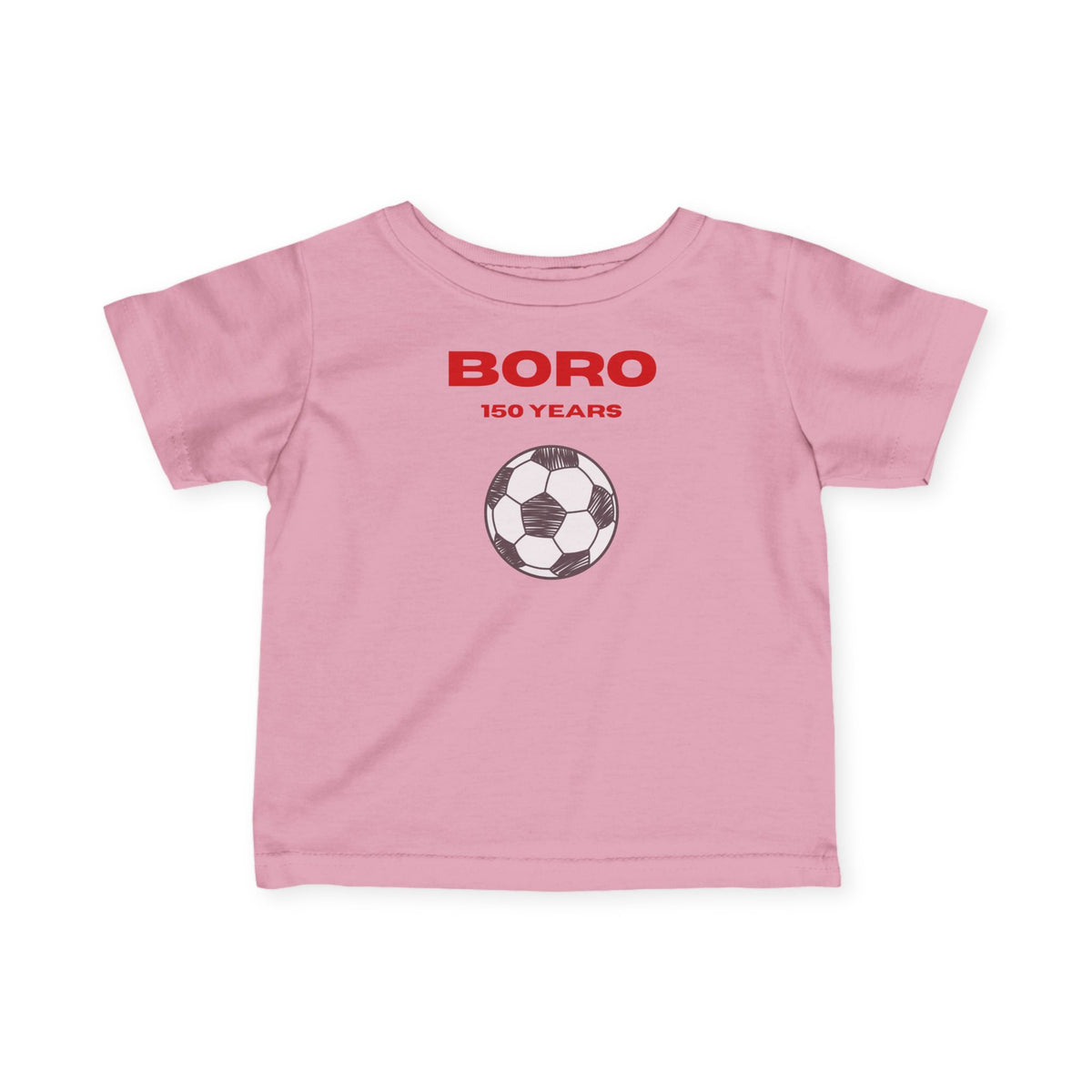 Infant Soccer Tee "BORO 150 Years" – Baby Football Jersey