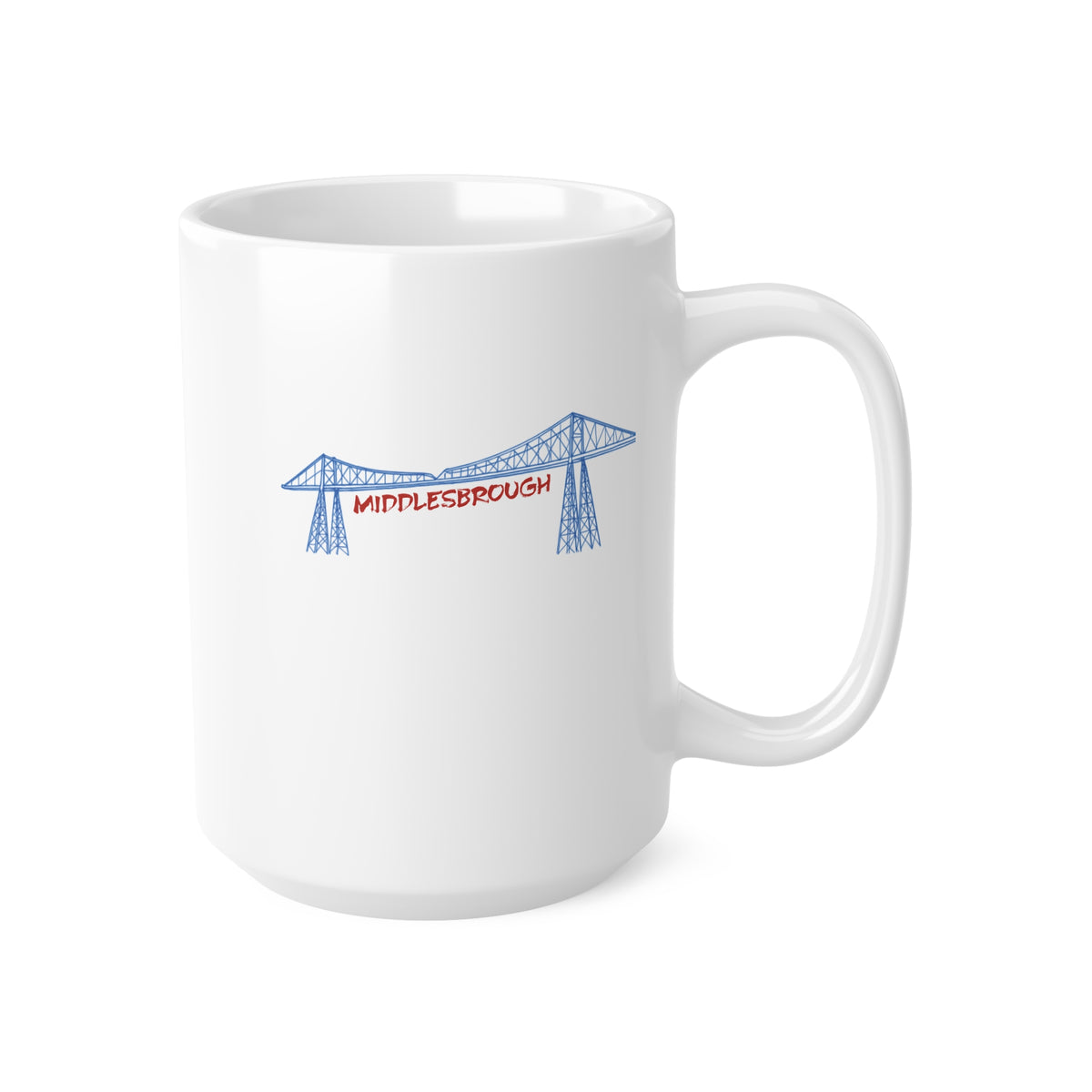 Middlesbrough Transporter Bridge Ceramic Coffee Mug — 11oz & 15oz Souvenir