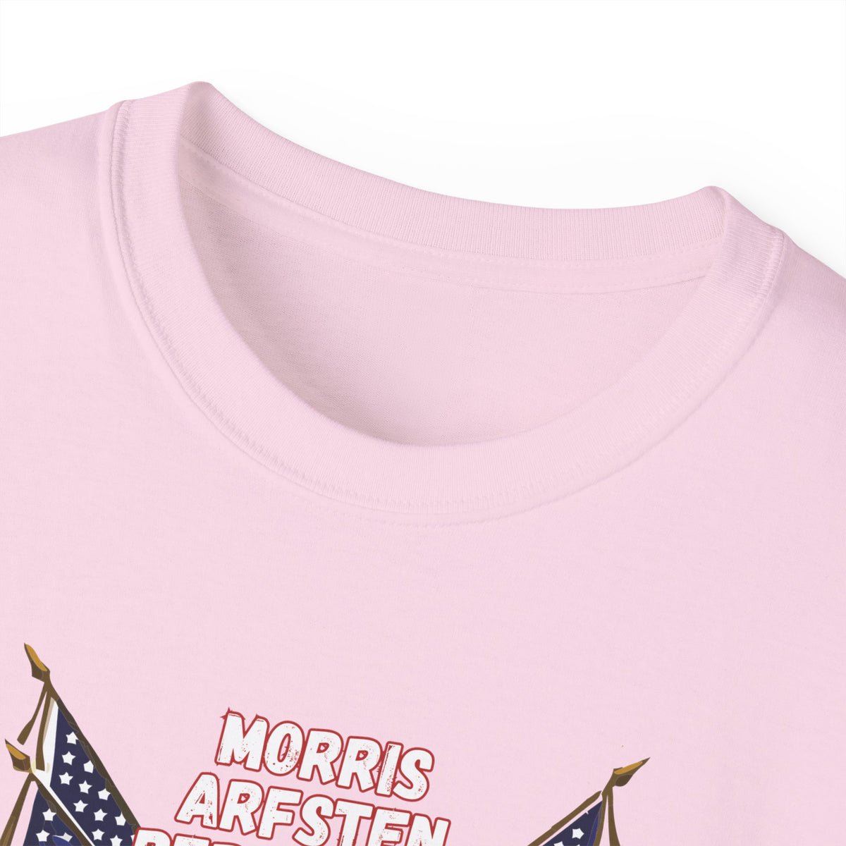 American Flag Graphic Cotton T-Shirt - Morris, Arfsten and Berhalter - Patriotic 'Middlesbros' Tee