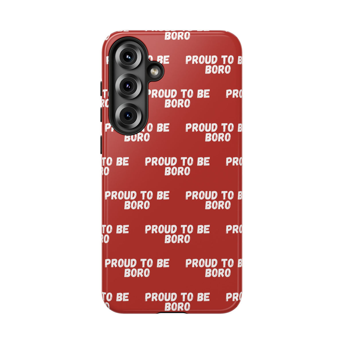 "PROUD TO BE BORO" Phone Case — Red Pattern Tough Case