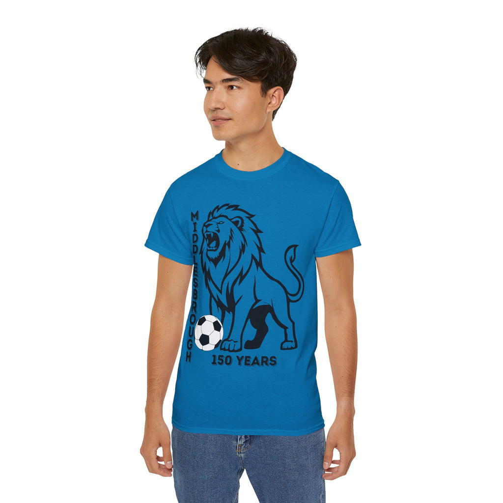 Black/Red Middlesbrough 150 Years Lion Football T-Shirt