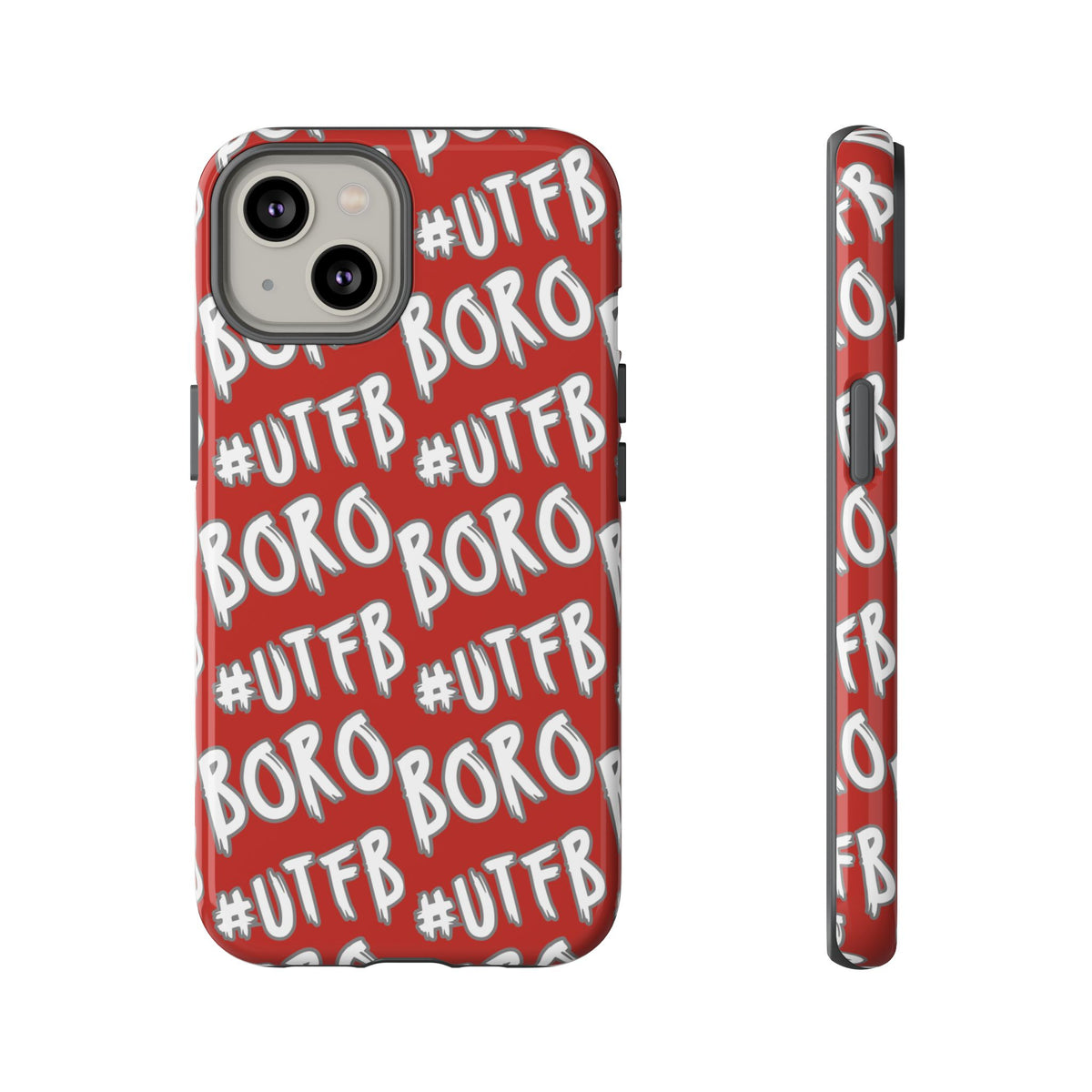 Phone Case — Red #UTFB BORO Pattern Protective Case