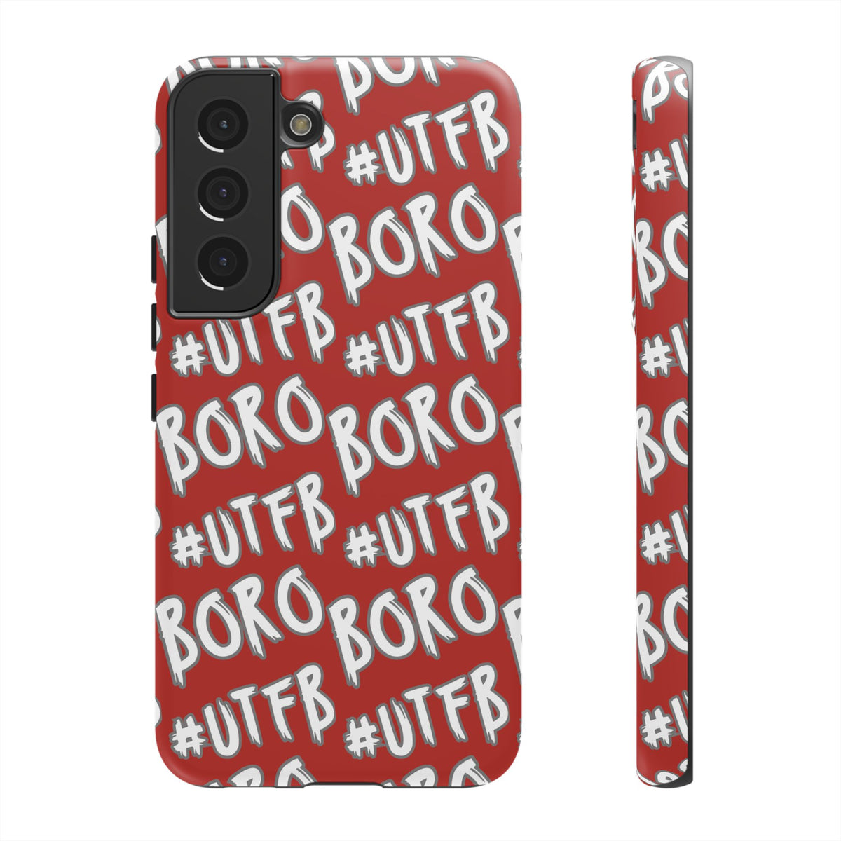 Phone Case — Red #UTFB BORO Pattern Protective Case