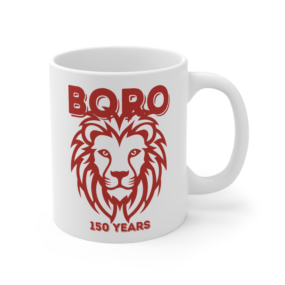 Boro Lion 150 Years Ceramic Coffee Mug — 11oz & 15oz