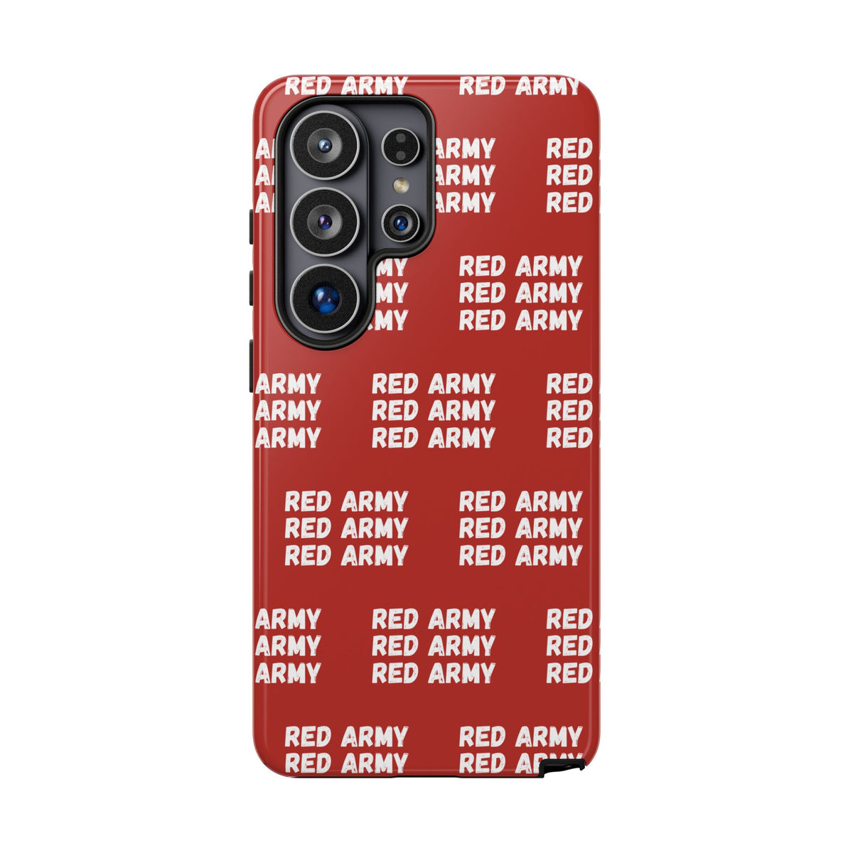 "RED ARMY RED ARMY RED ARMY" Phone Case — Red Pattern Tough Case
