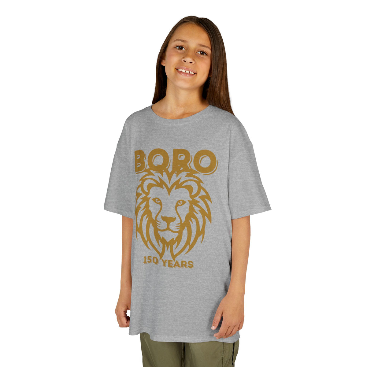 Kids Lion Graphic Tee — "Boro 150 Years" Anniversary Shirt