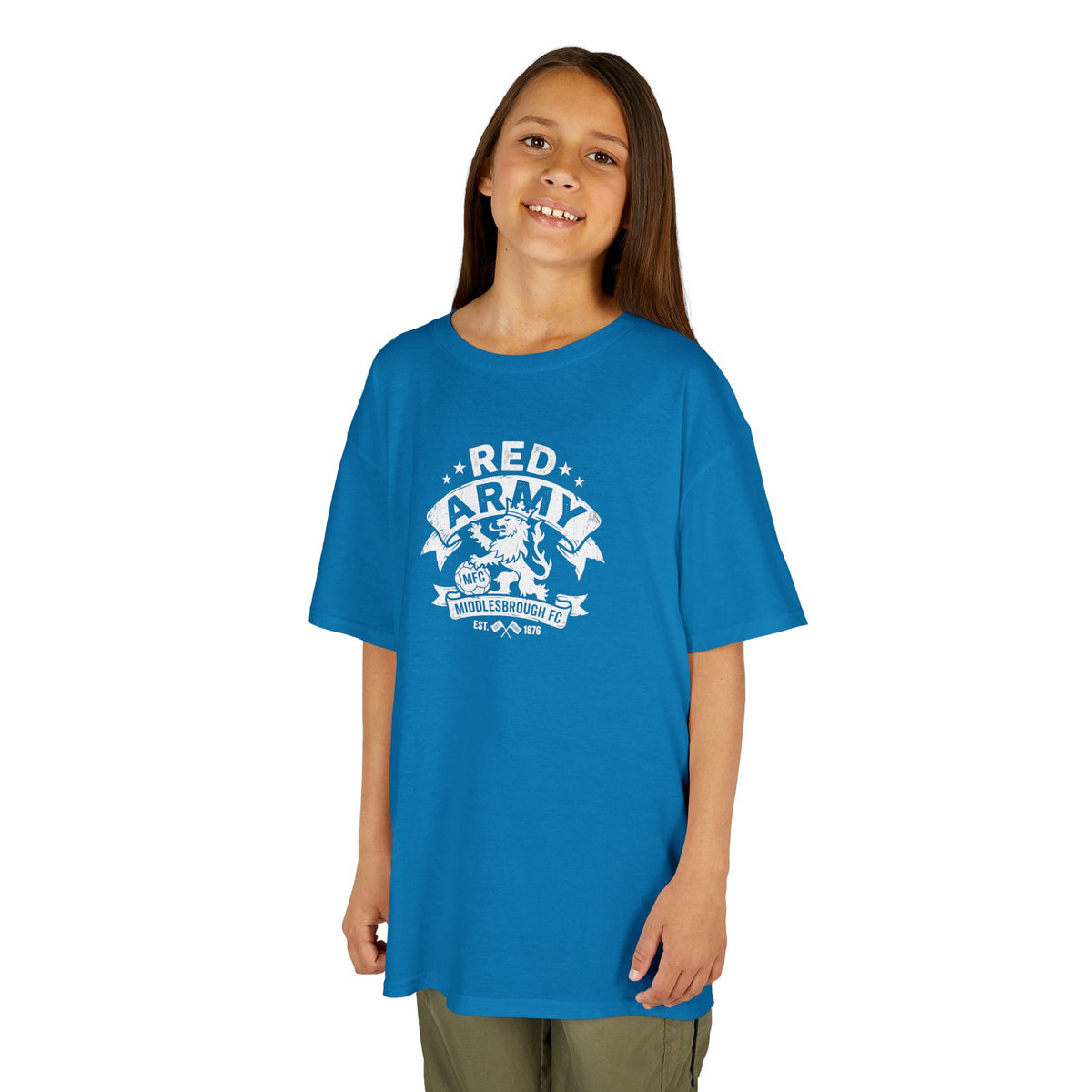 Kids T‑Shirt — "Red Army" BORO Mascot Graphic Tee for Children