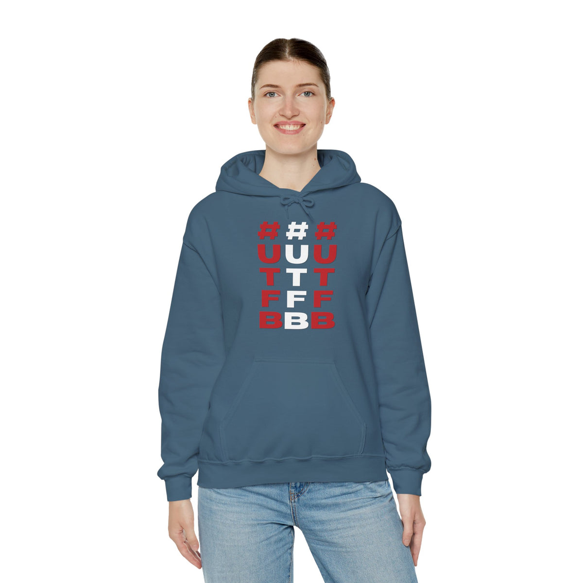 #UTFB 3x Verticle Hoodie 'front print' only.