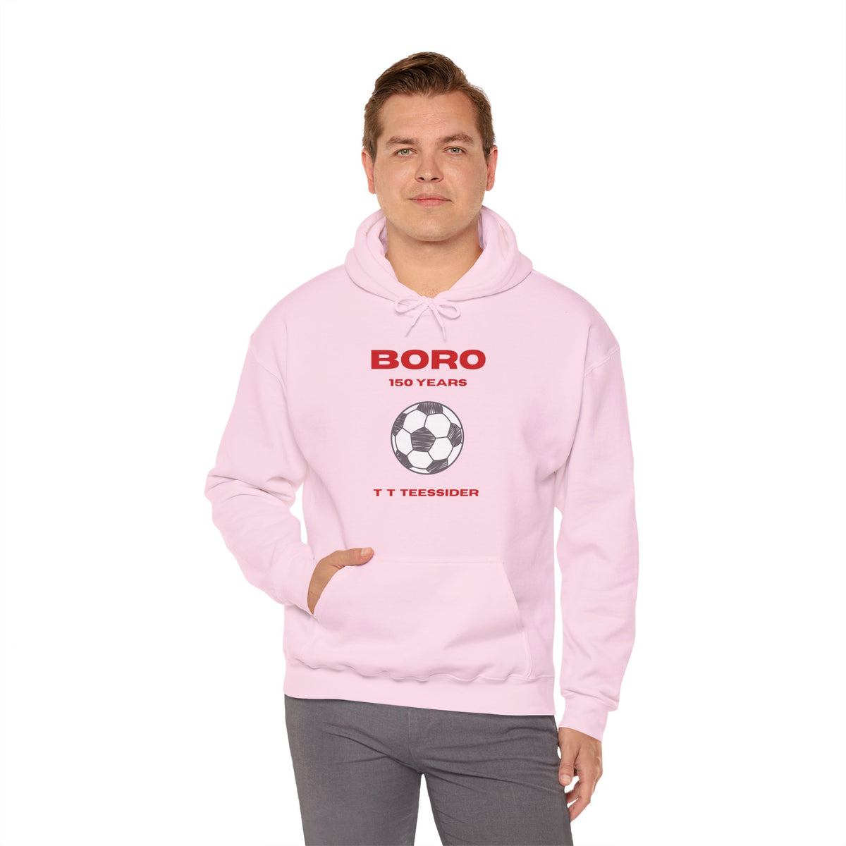 BORO 150 Years Football Hoodie 'front print' only.
