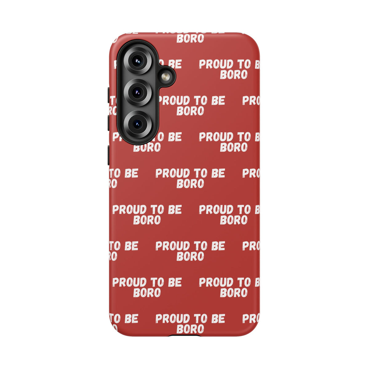 "PROUD TO BE BORO" Phone Case — Red Pattern Tough Case
