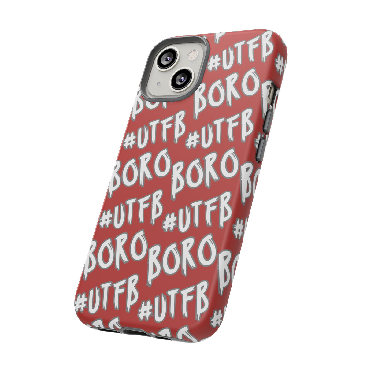 Phone Case — Red #UTFB BORO Pattern Protective Case