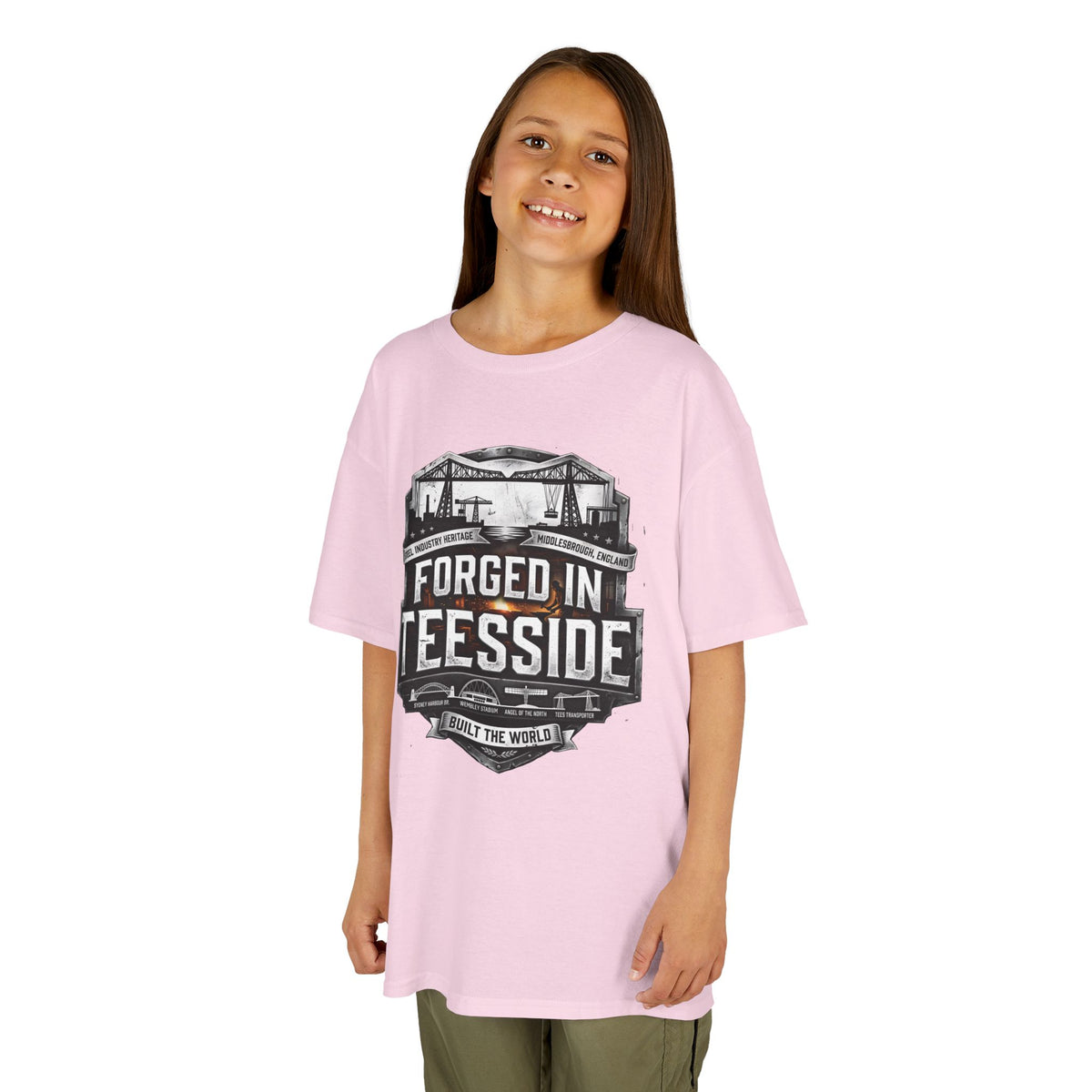 Kids Tee — "Forged in Teesside" BORO Industrial Shirt