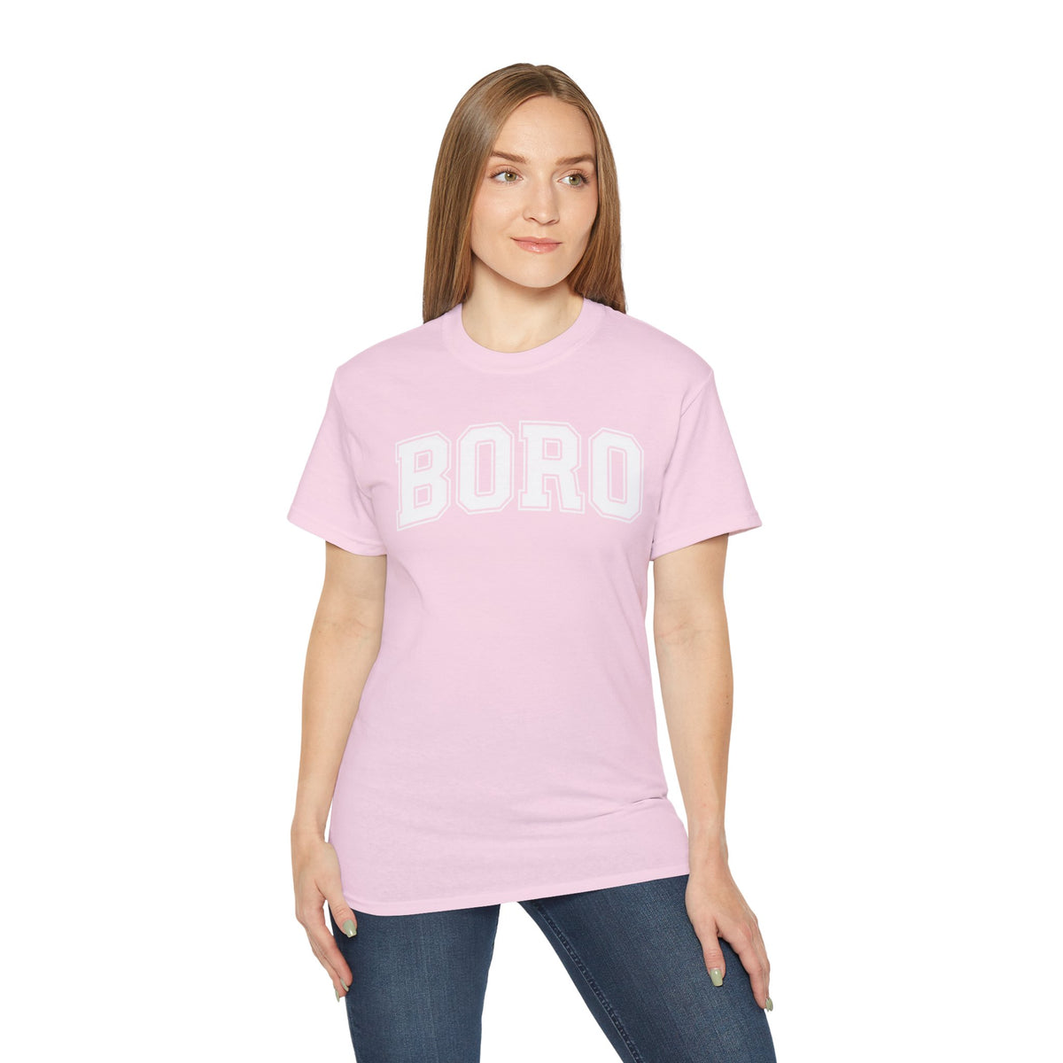BORO Collegiate Graphic Tee — Classic UNI Lettering T-Shirt