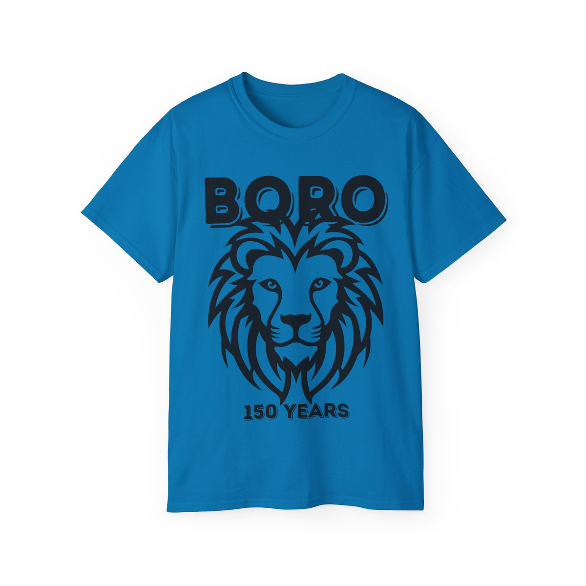 LARGE Black/Red Lion Mascot Tee – BORO 150 Years Commemorative T-Shirt