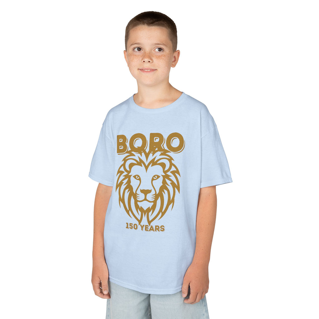 Kids Lion Graphic Tee — "Boro 150 Years" Anniversary Shirt