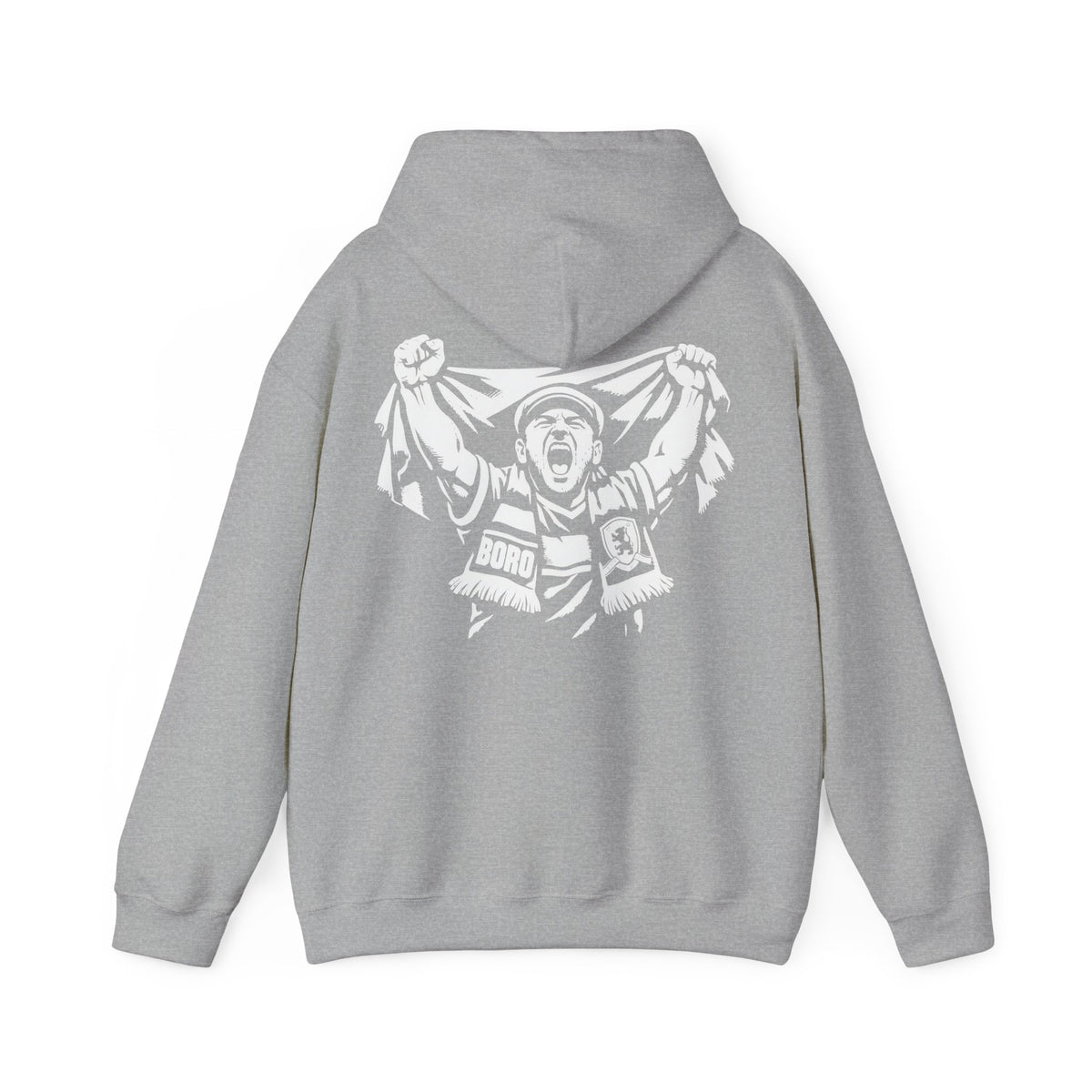 BORO Super Fan Hoodie — Middlesbrough Football Supporter 'back print'