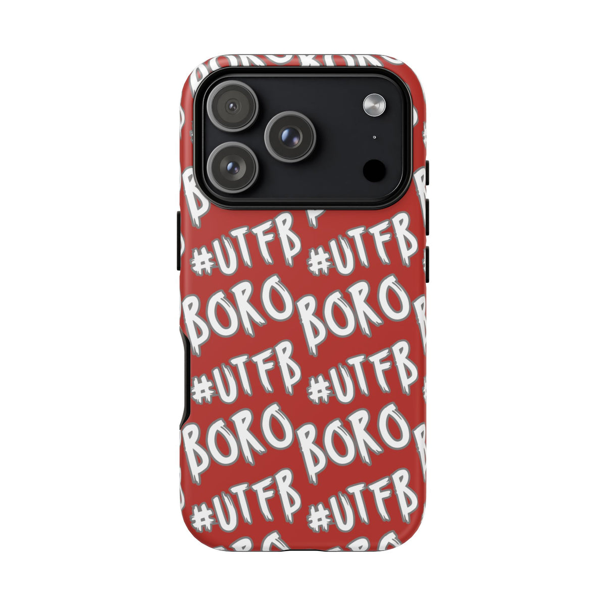 Phone Case — Red #UTFB BORO Pattern Protective Case