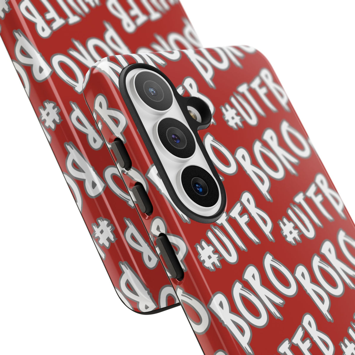 Phone Case — Red #UTFB BORO Pattern Protective Case
