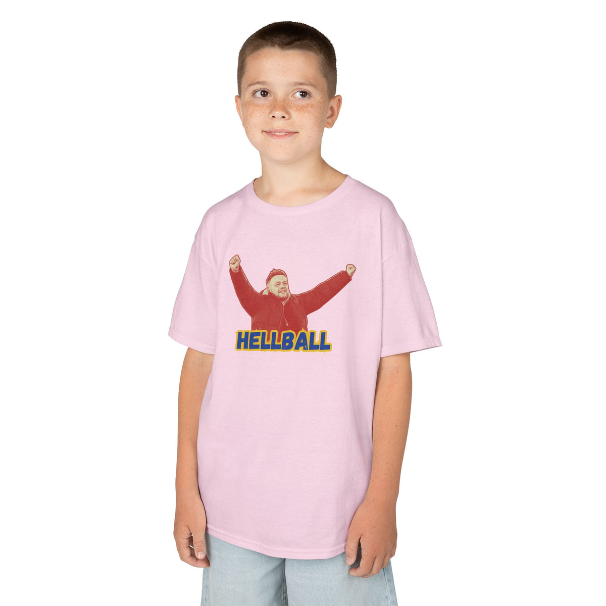 Kids 'HELLBALL' Gaffa Graphic Tee — In Kim we Trust