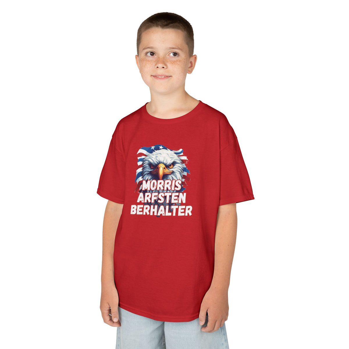 Kids Tee — Patriotic Eagle "Morris Arfsten Berhalter" BORO Graphic