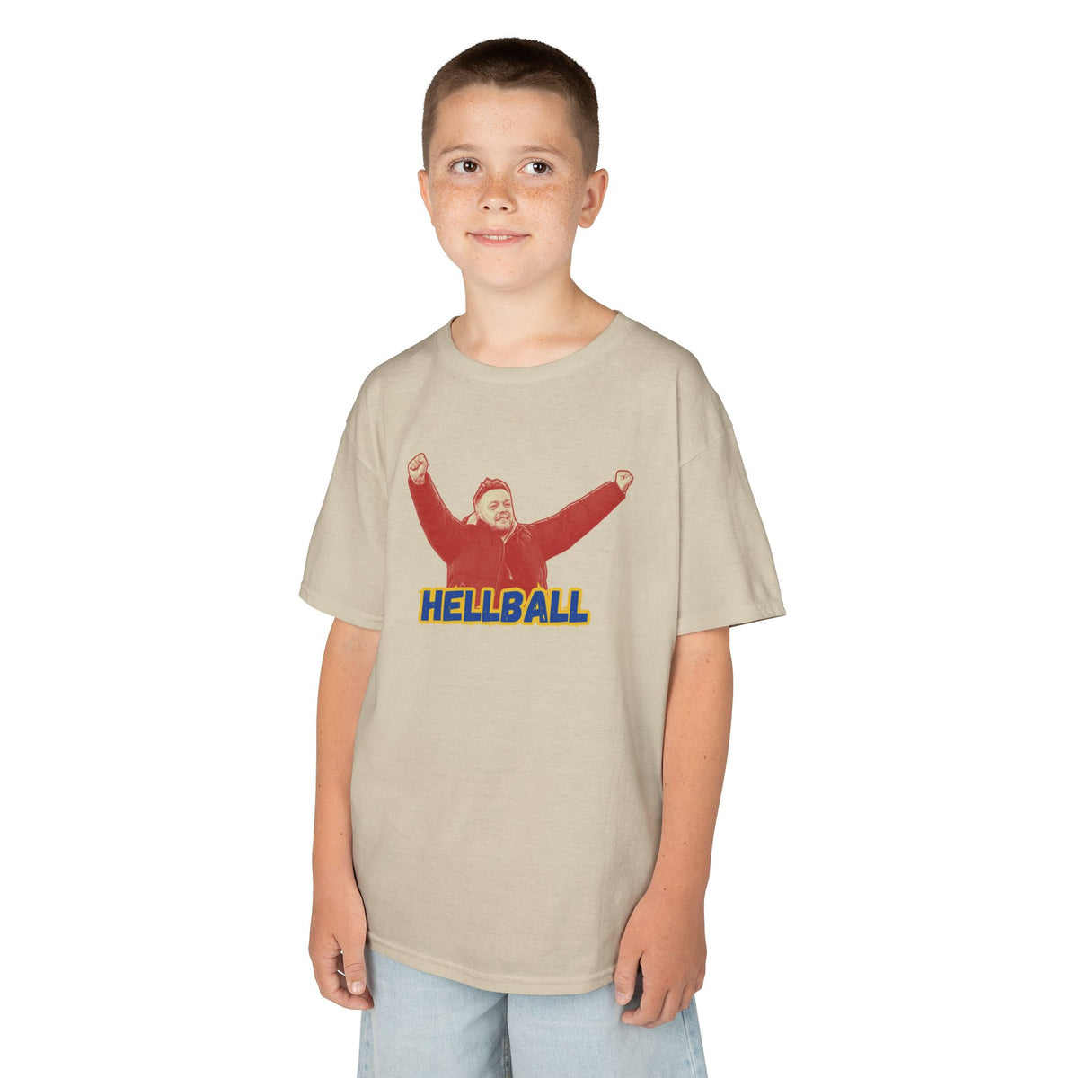 Kids 'HELLBALL' Gaffa Graphic Tee — In Kim we Trust