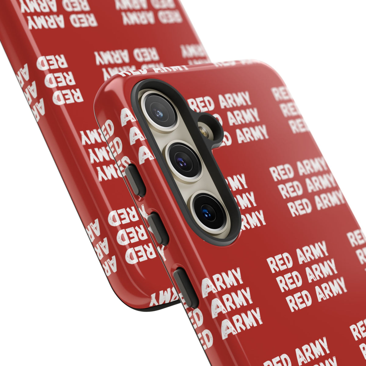 "RED ARMY RED ARMY RED ARMY" Phone Case — Red Pattern Tough Case