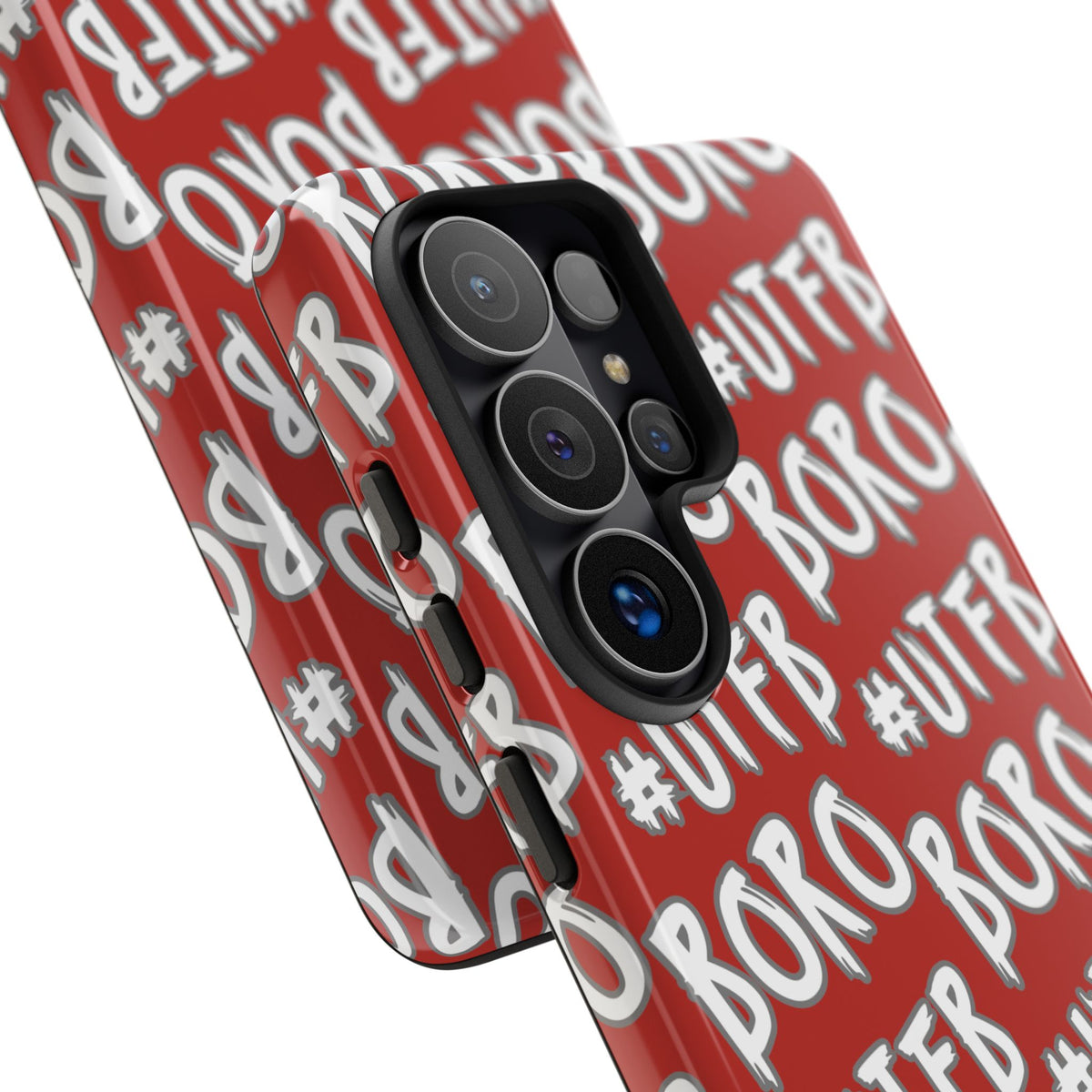 Phone Case — Red #UTFB BORO Pattern Protective Case