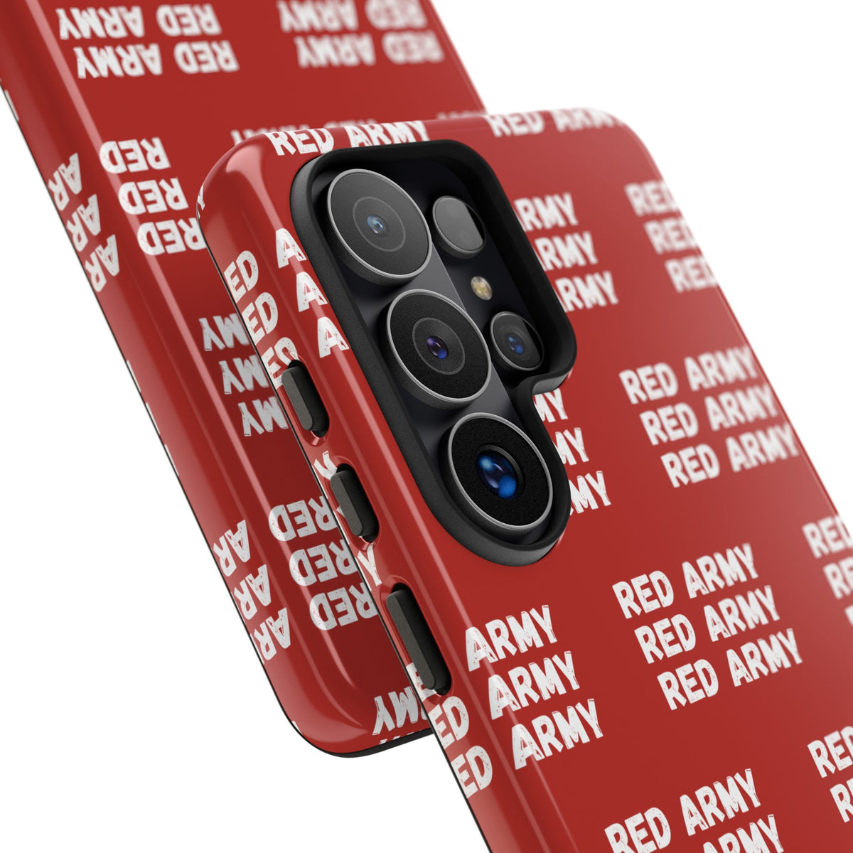 "RED ARMY RED ARMY RED ARMY" Phone Case — Red Pattern Tough Case