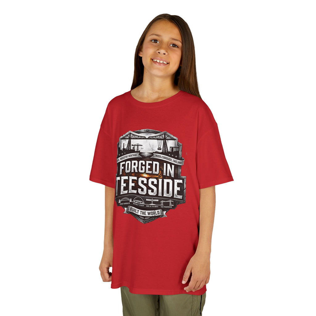 Kids Tee — "Forged in Teesside" BORO Industrial Shirt