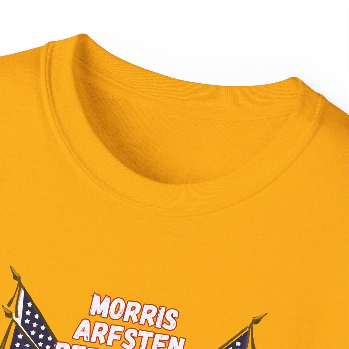 American Flag Graphic Cotton T-Shirt - Morris, Arfsten and Berhalter - Patriotic 'Middlesbros' Tee