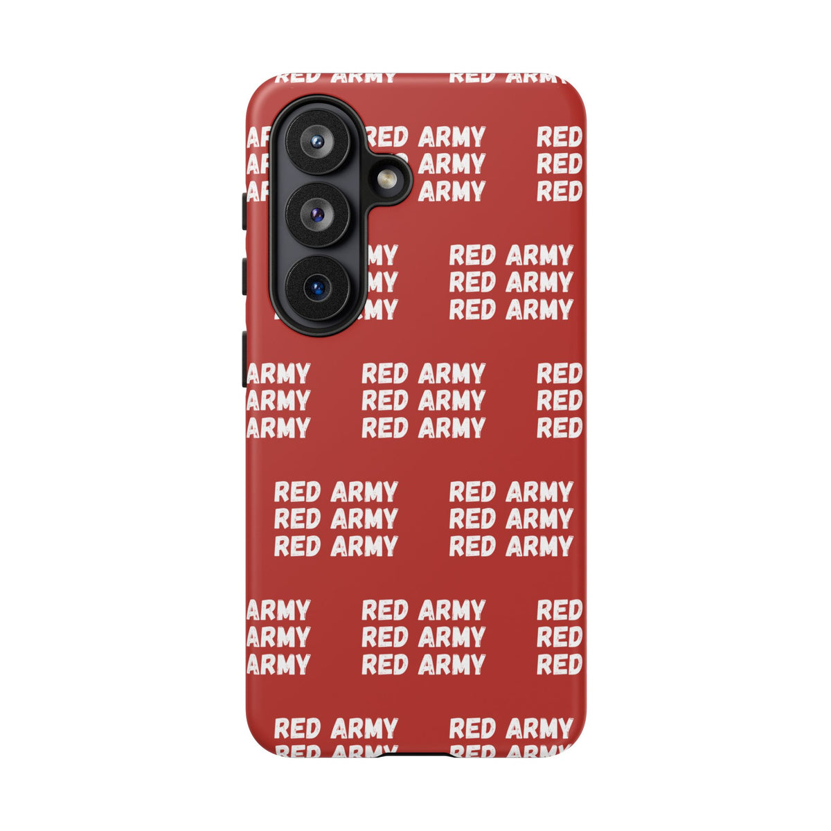 "RED ARMY RED ARMY RED ARMY" Phone Case — Red Pattern Tough Case
