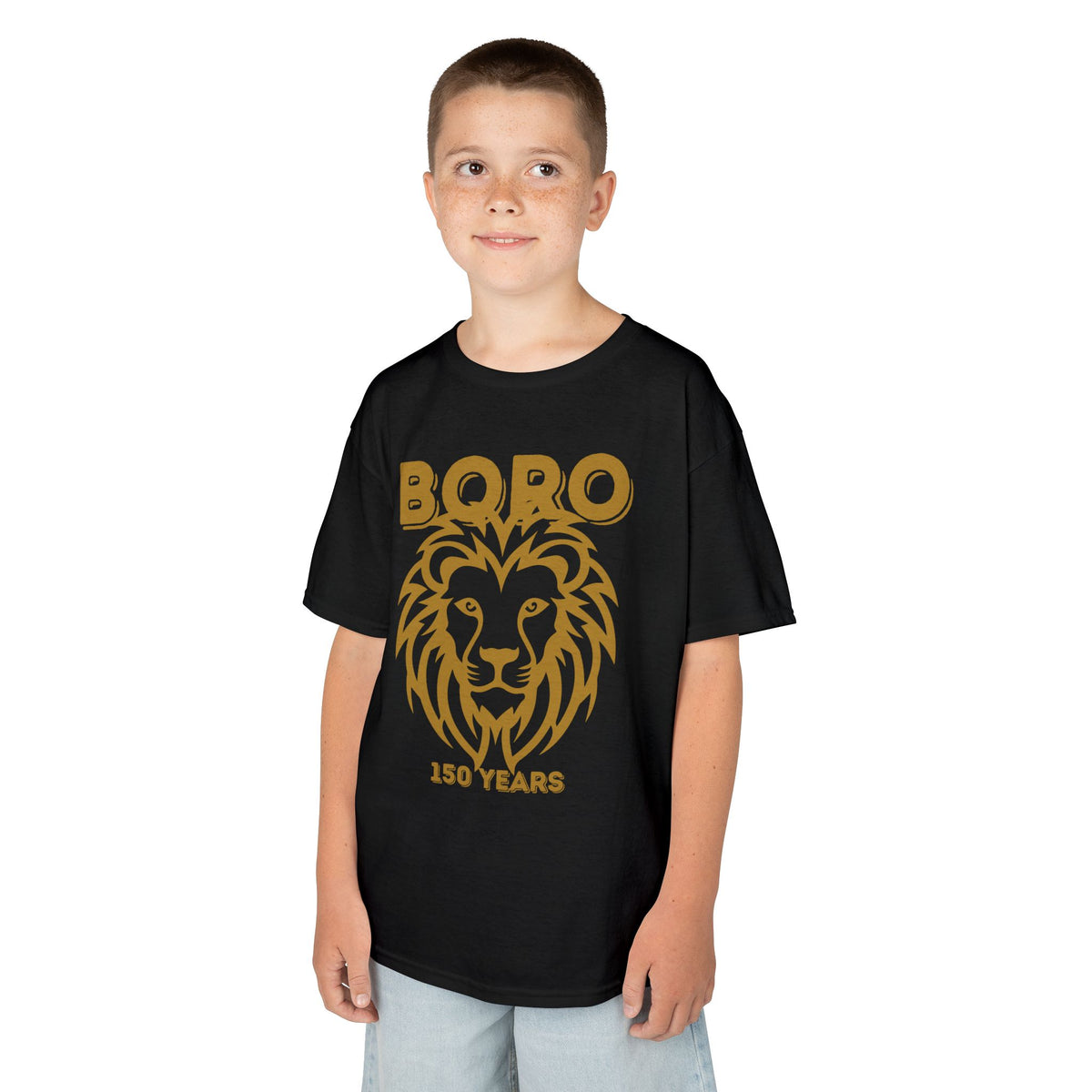 Kids Lion Graphic Tee — "Boro 150 Years" Anniversary Shirt