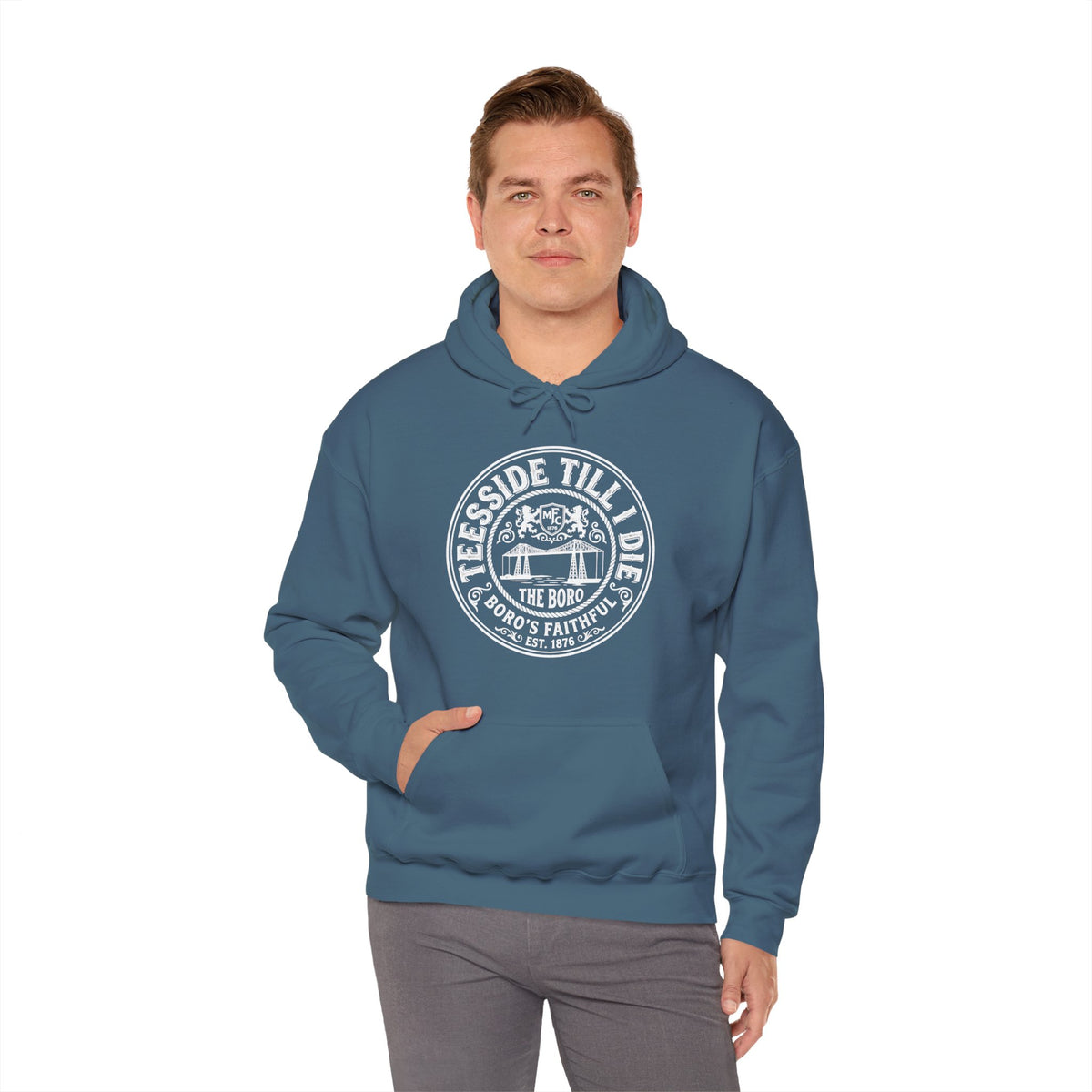 Riverside Till I Die - Boro Fan Hoodie 'front print'